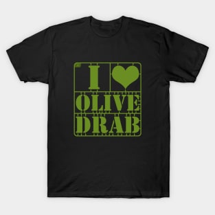 I Heart Olive Drab T-Shirt